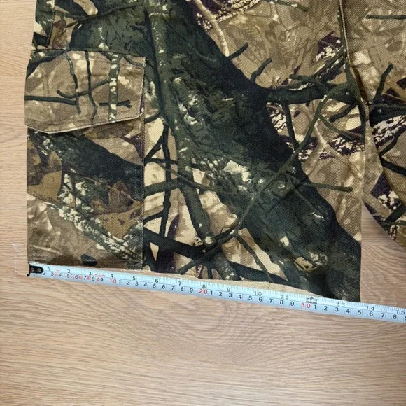 NWT PrettyLittleThing Camo Print Denim Cargo Shorts 16 Jorts Baggy Y2K Plus Size - Picture 11 of 12